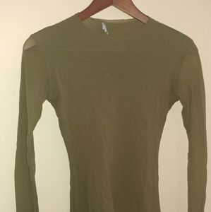 Grungy sheer L/S top